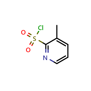 Chemical structure of 3-methyl-pyridine-2-sulfonyl chloride , CAS 281221-72-5, AChemBlock U132334