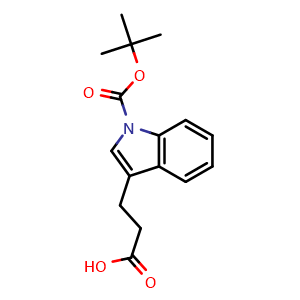 3-(2-carboxy-ethyl)-indole-1-carboxylic acid tert-butyl ester
