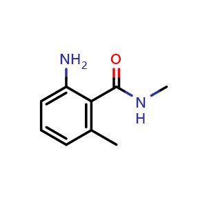 Chemical structure of 2-amino-N,6-dimethylbenzamide , CAS 953727-84-9, AChemBlock U132379