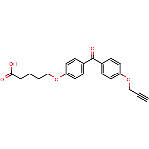 5-(4-(4-(Prop-2-yn-1-yloxy)benzoyl)phenoxy)pentanoic acid