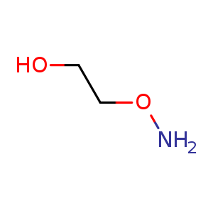 Chemical structure of 2-(Aminooxy)ethan-1-ol , CAS 3279-95-6, AChemBlock U132408