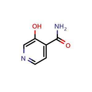 Chemical structure of 3-hydroxypyridine-4-carboxamide , CAS 10128-73-1, AChemBlock U132485