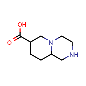 2,3,4,6,7,8,9,9a-octahydro-1H-pyrido[1,2-a]pyrazine-7-carboxylic acid
