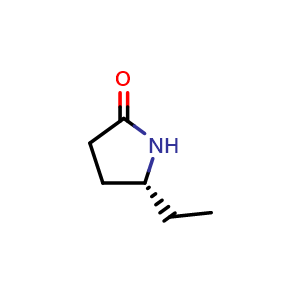 Chemical structure of (5R)-5-ethylpyrrolidin-2-one , CAS 106203-90-1, AChemBlock U132534