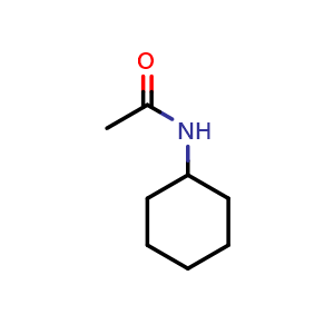 Chemical structure of N-cyclohexylacetamide , CAS 1124-53-4, AChemBlock U132574