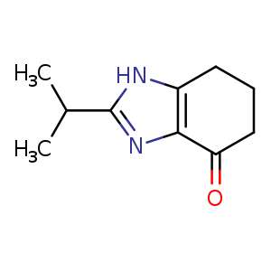 Chemical structure of 2-isopropyl-1,5,6,7-tetrahydrobenzimidazol-4-one , CAS 1231950-82-5, AChemBlock U132680