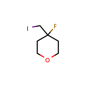 4-fluoro-4-(iodomethyl)tetrahydropyran