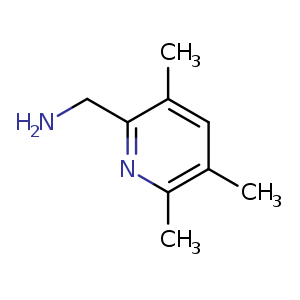 Chemical structure of (3,5,6-trimethyl-2-pyridyl)methanamine , CAS 1263061-38-6, AChemBlock U132740