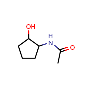 Chemical structure of N-(2-hydroxycyclopentyl)acetamide , CAS 1314959-45-9, AChemBlock U132783