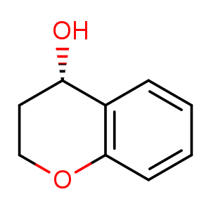 Chemical structure of (4S)-chroman-4-ol , CAS 132561-36-5, AChemBlock U132791