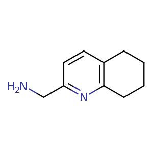 Chemical structure of 5,6,7,8-tetrahydroquinolin-2-ylmethanamine , CAS 1351972-02-5, AChemBlock U132816