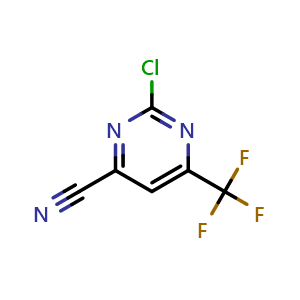 2-chloro-6-(trifluoromethyl)pyrimidine-4-carbonitrile