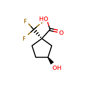 cis-3-hydroxy-1-(trifluoromethyl)cyclopentanecarboxylic acid
