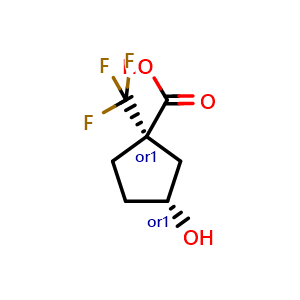 trans-3-hydroxy-1-(trifluoromethyl)cyclopentanecarboxylic acid