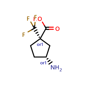 trans-3-amino-1-(trifluoromethyl)cyclopentanecarboxylic acid