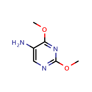 Chemical structure of 2,4-dimethoxypyrimidin-5-amine , CAS 14048-15-8, AChemBlock U132915