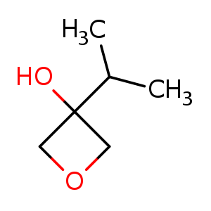 Chemical structure of 3-isopropyloxetan-3-ol , CAS 1408291-62-2, AChemBlock U132916