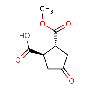 (1R,2R)-2-methoxycarbonyl-4-oxo-cyclopentanecarboxylic acid