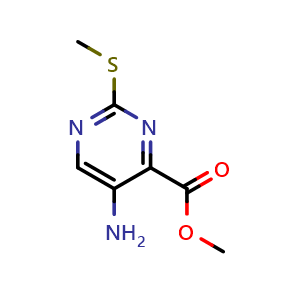 methyl 5-amino-2-methylsulfanyl-pyrimidine-4-carboxylate