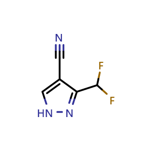 3-(difluoromethyl)-1H-pyrazole-4-carbonitrile