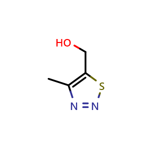 Chemical structure of (4-methylthiadiazol-5-yl)methanol , CAS 163008-86-4, AChemBlock U133104