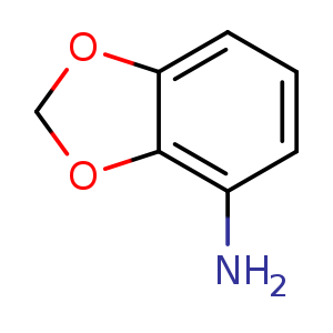 Chemical structure of 1,3-benzodioxol-4-amine , CAS 1668-84-4, AChemBlock U133130