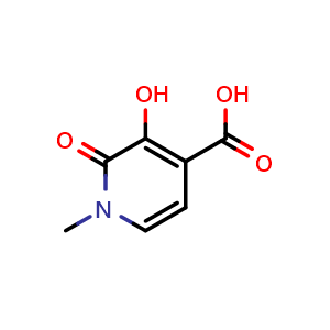 Chemical structure of 3-hydroxy-1-methyl-2-oxo-pyridine-4-carboxylic acid , CAS 169237-37-0, AChemBlock U133141