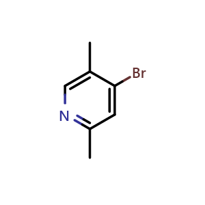 Chemical structure of 4-bromo-2,5-dimethyl-pyridine , CAS 17117-23-6, AChemBlock U133164
