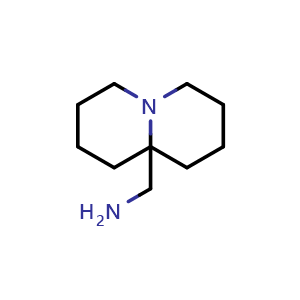 Chemical structure of 1,2,3,4,6,7,8,9-octahydroquinolizin-9a-ylmethanamine , CAS 1809356-05-5, AChemBlock U133295