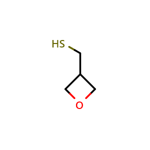 Chemical structure of oxetan-3-ylmethanethiol , CAS 1890079-79-4, AChemBlock U133390