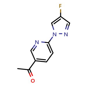 1-[6-(4-fluoropyrazol-1-yl)-3-pyridyl]ethanone