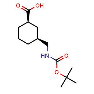 (1R,3S)-3-[(tert-butoxycarbonylamino)methyl]cyclohexanecarboxylic acid