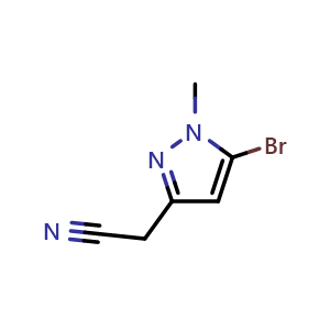 2-(5-bromo-1-methyl-pyrazol-3-yl)acetonitrile