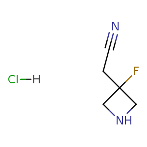 2-(3-fluoroazetidin-3-yl)acetonitrile hydrochloride
