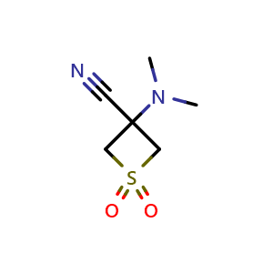 3-(dimethylamino)-1,1-dioxo-thietane-3-carbonitrile