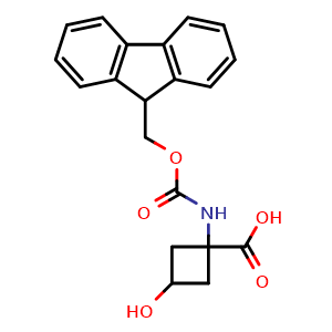 1-(9H-fluoren-9-ylmethoxycarbonylamino)-3-hydroxy-cyclobutanecarboxylic acid