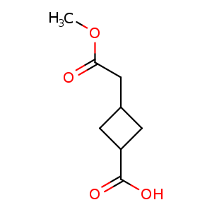 3-(2-methoxy-2-oxo-ethyl)cyclobutanecarboxylic acid