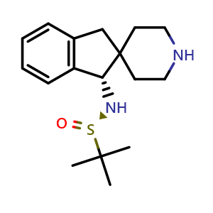 (R)-2-methyl-N-[(1S)-spiro[indane-2,4'-piperidine]-1-yl]propane-2-sulfinamide
