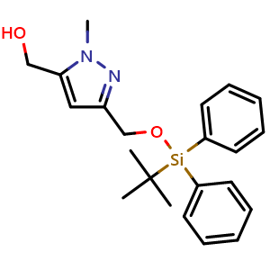 [5-[[tert-butyl(diphenyl)silyl]oxymethyl]-2-methyl-pyrazol-3-yl]methanol