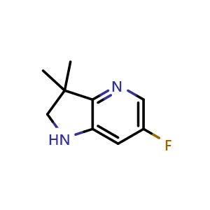 6-fluoro-3,3-dimethyl-1,2-dihydropyrrolo[3,2-b]pyridine
