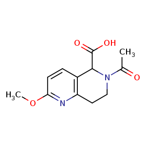 6-acetyl-2-methoxy-7,8-dihydro-5H-1,6-naphthyridine-5-carboxylic acid