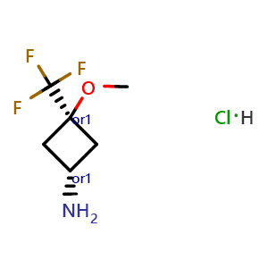 trans-3-methoxy-3-(trifluoromethyl)cyclobutanamine hydrochloride