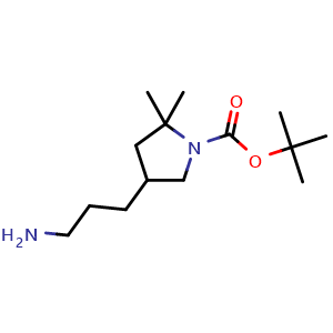 tert-butyl 4-(3-aminopropyl)-2,2-dimethyl-pyrrolidine-1-carboxylate