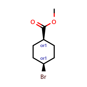 Chemical structure of methyl cis-4-bromocyclohexanecarboxylate , CAS 2375259-89-3, AChemBlock U133977