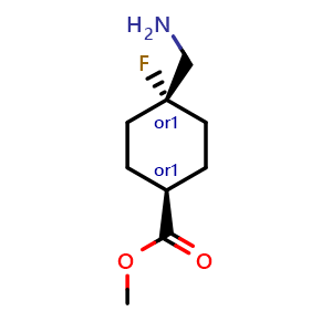 methyl trans-4-(aminomethyl)-4-fluoro-cyclohexanecarboxylate