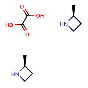 Chemical structure of bis((2S)-2-methylazetidine)  oxalic acid , CAS 2387562-02-7, AChemBlock U134058