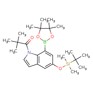 1-[5-[tert-butyl(dimethyl)silyl]oxy-7-(4,4,5,5-tetramethyl-1,3,2-dioxaborolan-2-yl)indol-1-yl]-2,2-dimethyl-propan-1-one