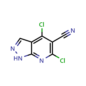 4,6-dichloro-1H-pyrazolo[3,4-b]pyridine-5-carbonitrile
