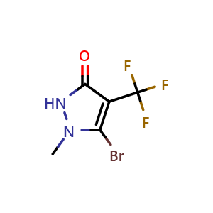 3-bromo-2-methyl-4-(trifluoromethyl)-1H-pyrazol-5-one