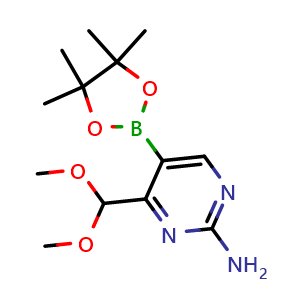 4-(dimethoxymethyl)-5-(4,4,5,5-tetramethyl-1,3,2-dioxaborolan-2-yl)pyrimidin-2-amine
